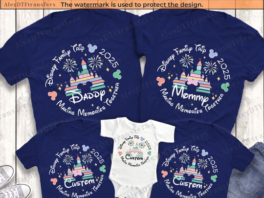 Custom Disney 2025 Making Memories Together Family Trip Shirts, Disney Family Shirts, Disneyworld Shirts, Magic Kingdom Shirts, Disney Shirt