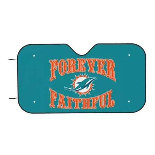 Miami Dolphins Car Windshield Sunshade "forever faithul" Car Sunshade