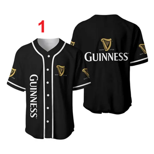 Guinness Beer Jersey Baseball, Personalized Baseball Jersey, Guinness Beer Jersey Shirt, Shirt For Men Youth, Best Gift, Baseball Jersey