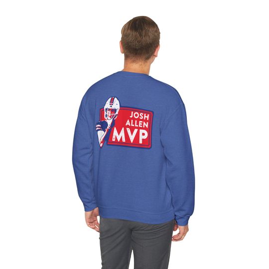 Josh Allen MVP Unisex Sweatshirt, Football Buffalo Bills Design, JA 17 Fan Apparel, football Sweatshirt, Buffalo Football Gift