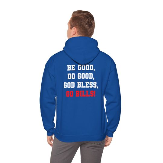 Josh Allen MVP "Be good, do good, God bless, go Bills!" hoodie