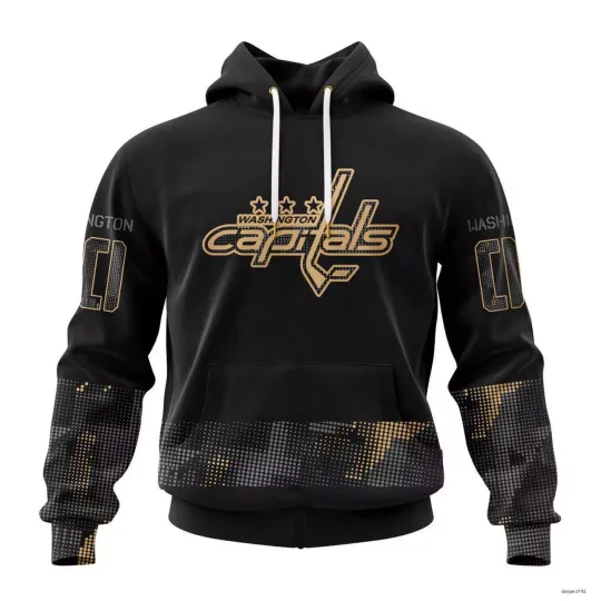 Custom Washington Capita.l.s Military Appreciation Design Hoodie Tshirt Unisex