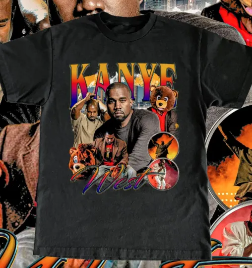 Vintage Kanye West Shirt, High Quality Tee, Rap, Hip Hop, Custom Vintage