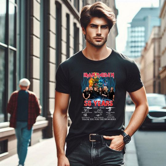 Discover Iron Maiden 50 Year 1975-2025  T-Shirt
