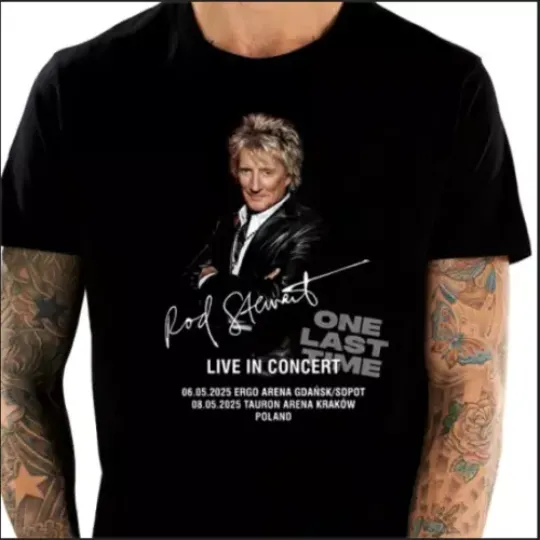 ROD STEWART IN CONCERT TOUR Unisex 2025 T-shirt
