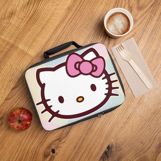 Hello Kitty Insulated Lunch Bag, Cute Kids Lunchbox, Fun Back to School Accessories, Perfect Gift for Cat Lovers, Cute Food Carrier