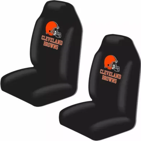 New football Cleveland Browns Seat Covers High Back Licensed Pair