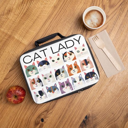 Discover Cat Lady Lunch Bag - Perfect Gift for the Cat Lover