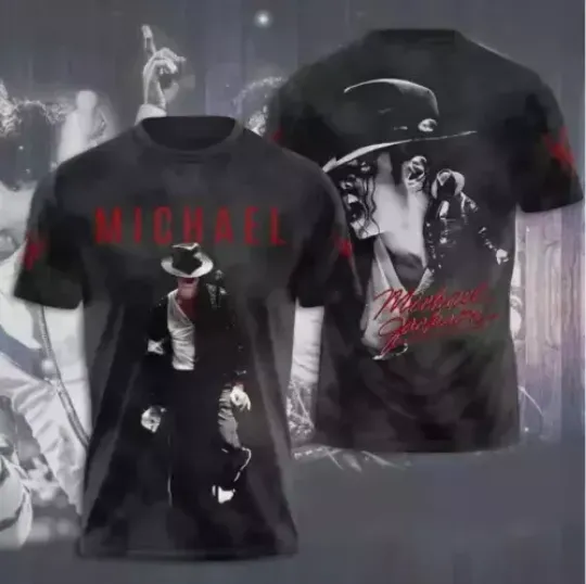 Unisex 3D Michael Jackson Shirt Singer Shirt For Men And Women T-Shirt