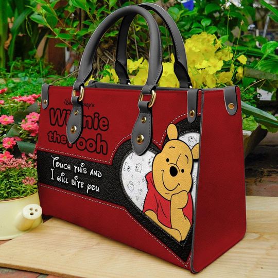 Discover Winnie Pooh Leather Handbag, Winnie Pooh Bag, Shoulder Bag, Gift For Her