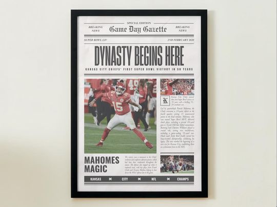 Kansas City Chiefs Super Bowl 2020 Winners Poster