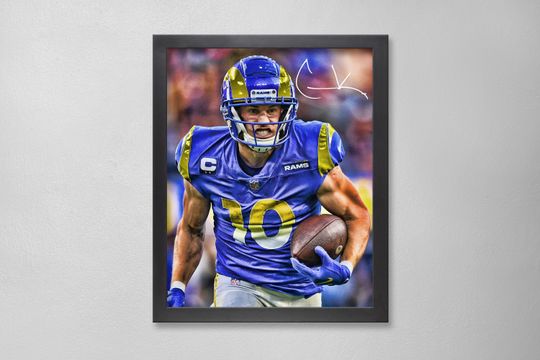 Cooper Kupp Los Angeles Rams Poster Art Autographed football