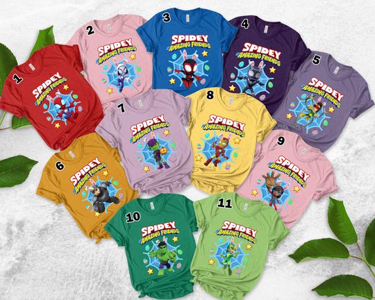 Spidey and His Amazing Friends Easter Shirt, Spiderman Inspired Birthday Shirt, Spiderman Toddler Birthday, Superhero Family