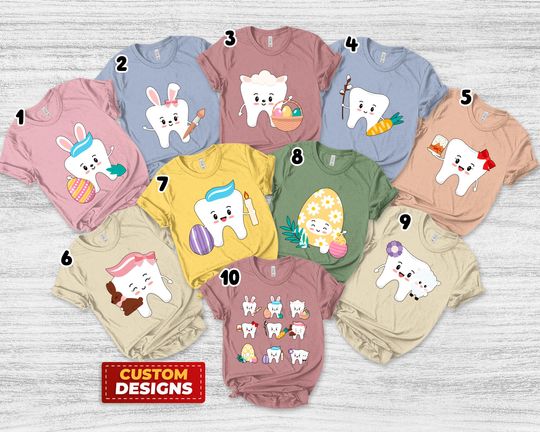 Dental Squad Shirt/Funny Easter Shirt/Easter Squad Shirt/Funny Easter Tooth T-Shirt/Easter Dental Crew Shirt/Bunny Tooth Shirt
