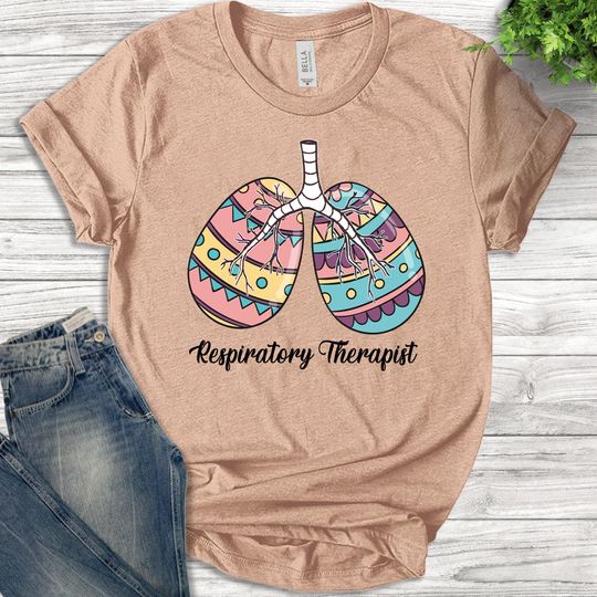 Easter Nurse Shirt/Easter Egg Lungs Nursing Shirt/Peds Respiratory Therapist RT Shirt/Respiratory Therapist Easter/Nursing Gift