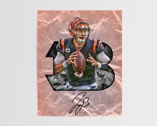 Joe Burrow Cincinnati Bengals football  Poster