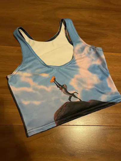 Black Milk Disney Lion King   Athletic Sports Bra Simba Print