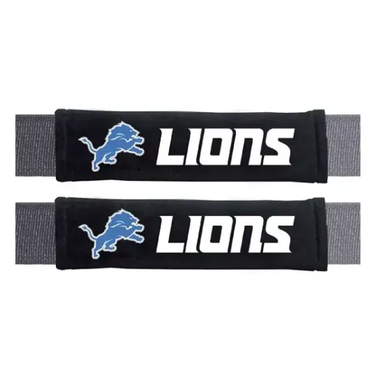 Fanmats football Detriot Tigers 2-Piece Embroidered Seat Belt Covers