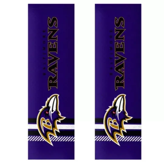 NEW football Baltimore Ravens Seat Belt Pads Shoulder Protector Universal - Pair