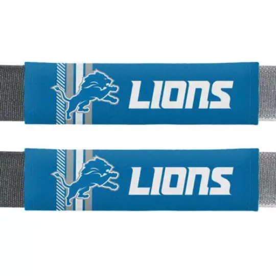 Detroit Lions football 2 Pack Rally Seat Belt Shoulder Pad Covers Car Truck