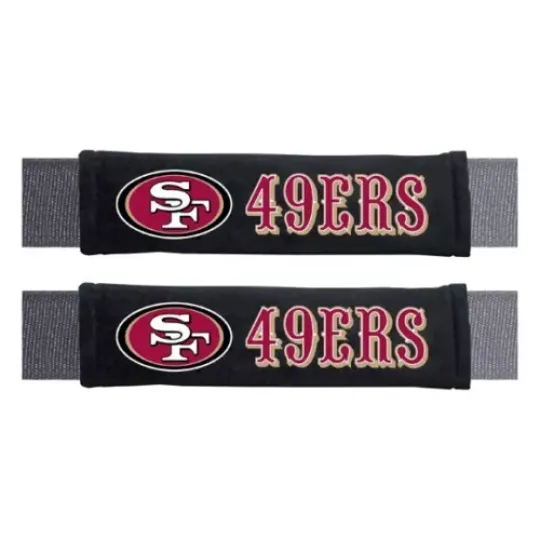 Fanmats football San Francisco 49ers 2-Piece Embroidered Seat Belt Covers