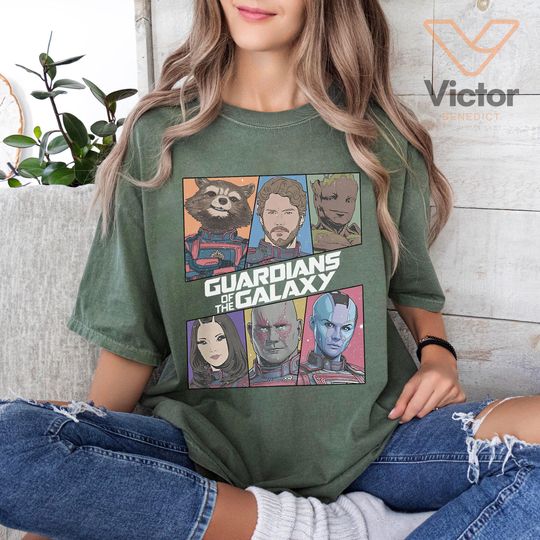 Retro Marvel Guardians of the Galaxy 3 Shirt, Marvel Avengers Shirts, Super Hero Shirt, Rocket, Starlord Marvel Guardians Tee