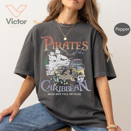 Vintage Pirates of the Caribbean Disneyland Shirt, Disney Shirt, Dead Men Tell No Tales Shirt, Disneyland Shirt, Disney Shirt