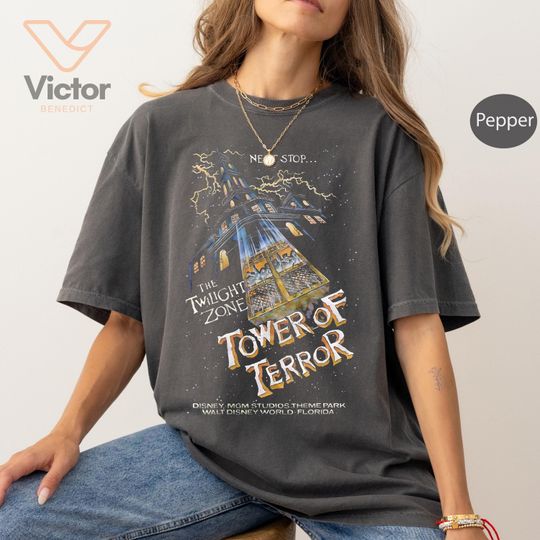 Retro Tower Of Terror Shirt, Twilight Zone Shirt, Disney Rides Shirts, Hollywood Studios Sweatshirt, Disney World Family Trip