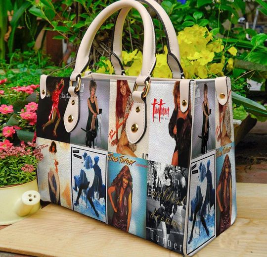Tina Turner Leather Handbag, Tina Turner Woman Handbag, Music Band Leather Handbag