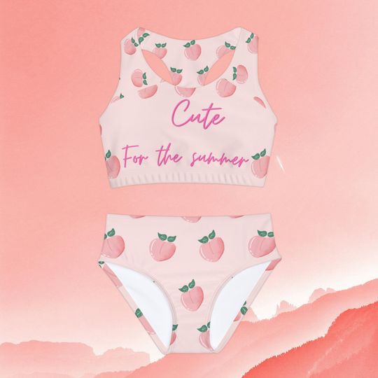 3/ 4 year little girl Two Piece Swimsuit (AOP)