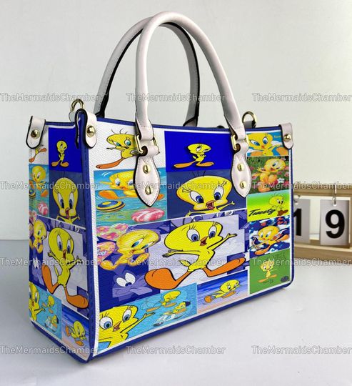Disney Tweety Bird Leather Handbag, Gilmore Girls Woman Handbag, Tweety Bird Fan Gift