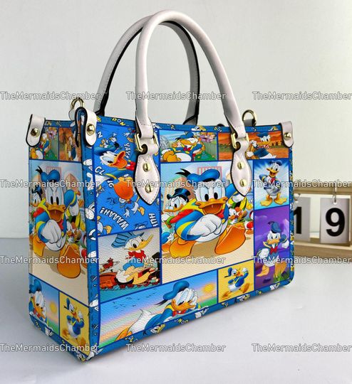 Disney Donald Duck Leather Handbag, Donald Duck Woman Handbag