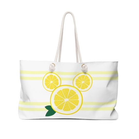 Mickey Lemon Weekender Bag, Mickey Fruit Weekender bag, Disney Beach Weekender bag