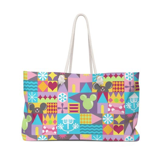 Disneyland and DisneyWorld Inspired Weekender Bag, Popcorn Box Inspired Travel Weekender Bag