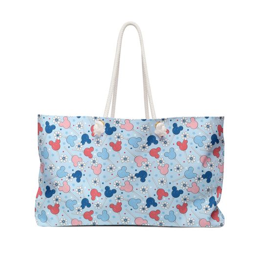 Disney Large Tote Weekender Bag, Mickey Weekender Bag, Disney Mouse Weekender Bag
