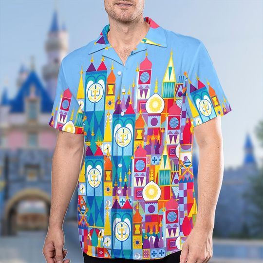 Its A Small World Hawaii Shirt, Disney Theme Parks Inspired Hawaiian Shirt, Family Summer Vacation Hawaiian Shirt