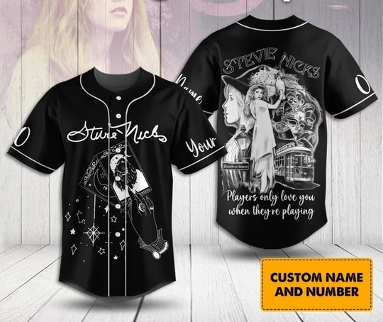 Stevie Nicks Baseball Jersey