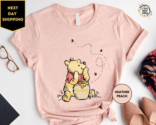 Vintage Pooh Shirt, Minimal Winnie The Pooh Shirt, Disney Trip Shirt, Disney Family Matching Shirt