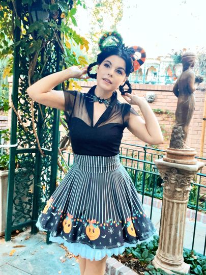 Christmas King of Nightmares Skater Skirt