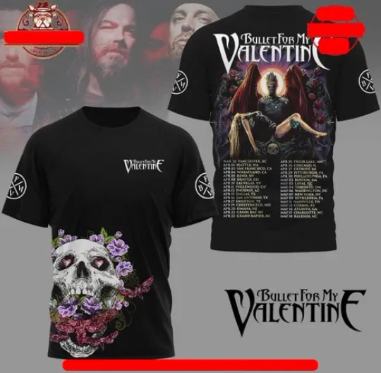 Bullet For My Valentine The Poisoned Ascendancy Tour 2025 Shirt 3D