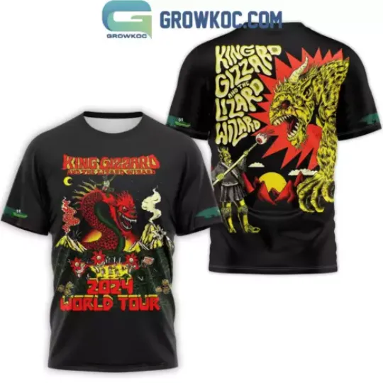 King Gizzard And The Lizard Wizard 2024 World Tour 3D T-Shirt