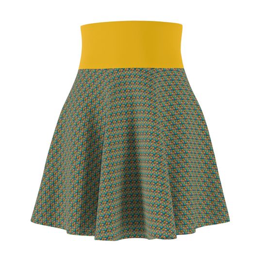 Floral Dots Women's Skater Skirt