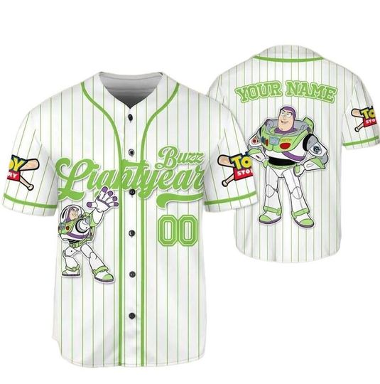 Discover Custom Disney Toy Story Buzz Lightyear Baseball, Custom Kids, Youth, Adult Disney Baseball Jersey Outfits Cute Pixar Toy Story Gift For Fan