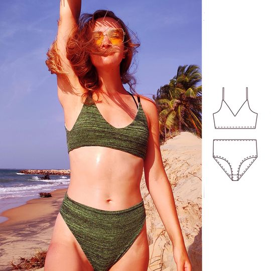 DIY two-piece swimsuit   bathing suits, Perfect for beginners