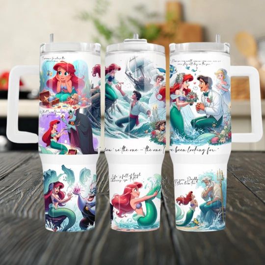 Under the Sea 40oz Tumbler Stainless Steel, Sublimation Tumbler,  Gift for Her, Christmas