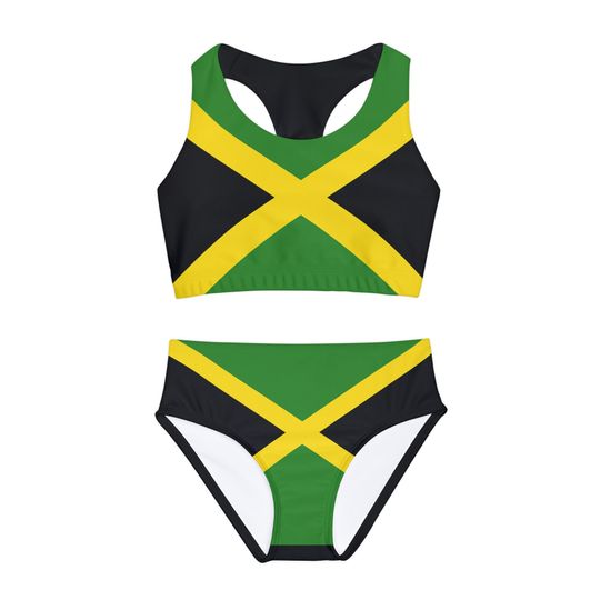 Discover Jamaica flag Girls Two Piece Swimsuit