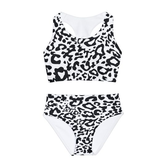 Animal Pattern Tiger Girls Two Piece Swimsuit (AOP)