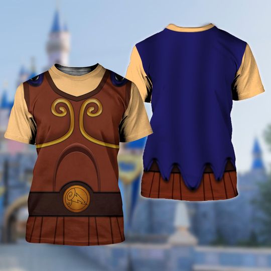 Hercules Greek Mythological Genie Halloween 3D Shirt, Halloween Costume For Family Group T Shirt, Funny Cosplay Costume Gift For Friends