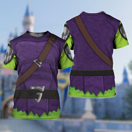 Green Goblin Costume T-Shirt, The Amazing Spider Man Character All Over Print Shirt, Green Goblin Cosplay Costume Tee, Halloween 3D T-Shirt