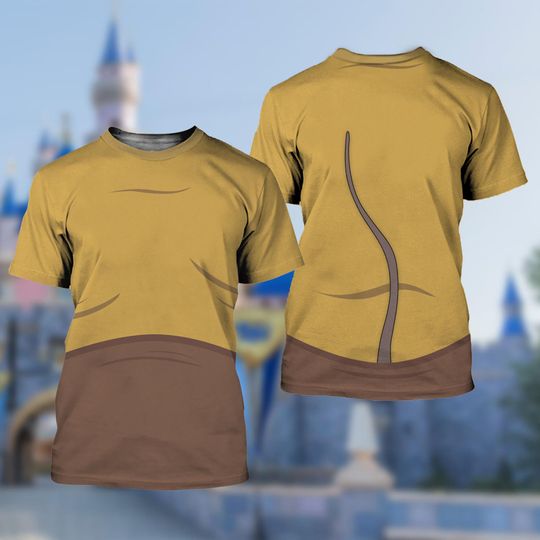 Gus Gus Costume 3D Shirt, Shirt For Men, Cinde Animal Kingdom T-Shirt, Gus Gus Cosplay Costume, Halloween Costume For Family Group